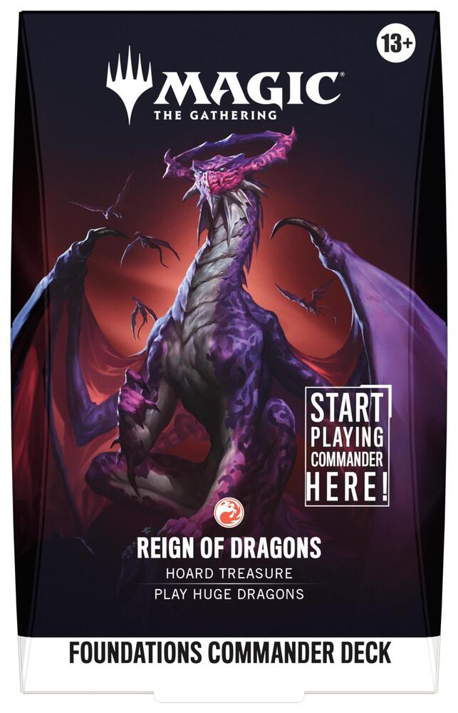 Magic The Gathering - Foundations Commander Deck - Reign of Dragons