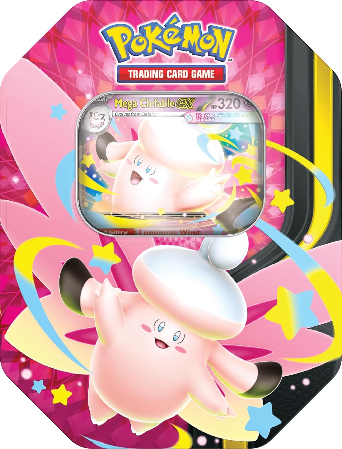 Pokémon TCG: Mega Moonlit Tin Mega Clefable ex