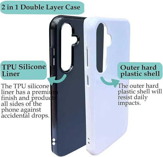 Autism puzzle piece phone case with dual-layer design for durable protection against drops and impacts
