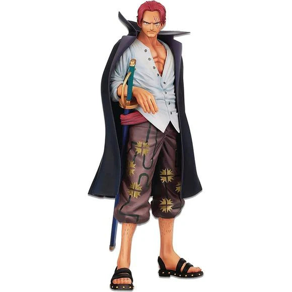 Banpresto One Piece Shanks figure showcasing detailed design and vibrant colors