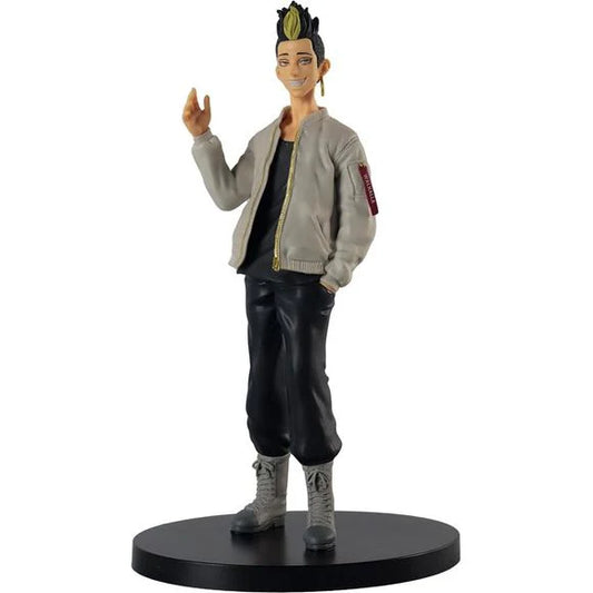 Banpresto Shuji Hanma Tokyo Revengers figure in a casual outfit with a stylish pose
