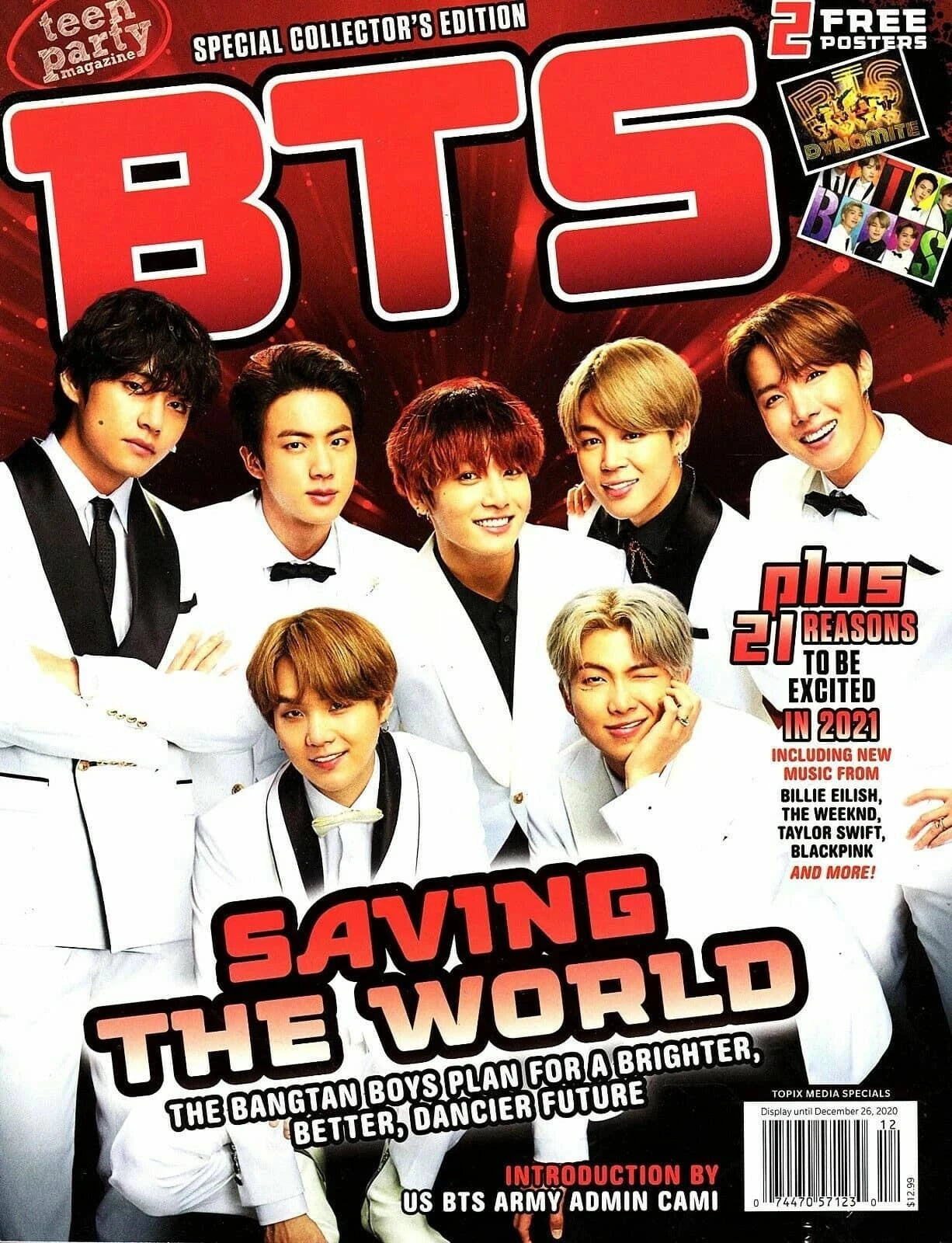 Esquire magazine special collector's edition featuring BTS Saving the World collector's item with members in suits