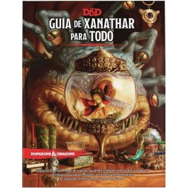D&D Xanathar Guide in Spanish book cover featuring a fantasy monster and intricate details