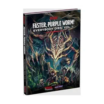 Dungeons & Dragons Faster Purple Worm Everybody Dies Volume 1 Book Cover with epic fantasy artwork