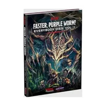 Dungeons & Dragons Faster Purple Worm Everybody Dies Volume 1 Book Cover with epic fantasy artwork