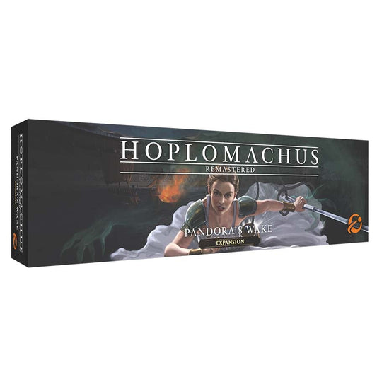Chip games Hoplomachus Remastered expansion Pandora’s Wake board game box with warrior artwork