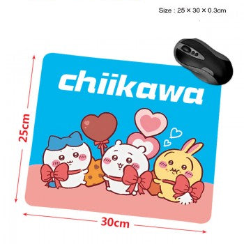 Chiikawa anime mouse pad unbranded rectangular 25 x 30 cm cute characters with hearts and bows