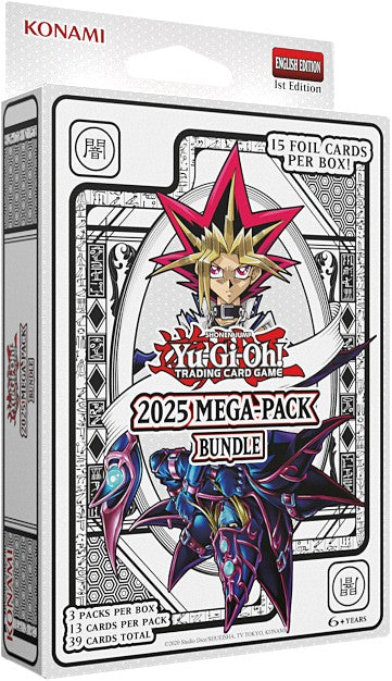 Yu-Gi-Oh 2025 Mega-Pack bundle featuring 15 foil cards, ideal for trading card enthusiasts
