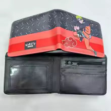 Naruto anime wallet featuring a vibrant design with Naruto character and an interior for cards and cash