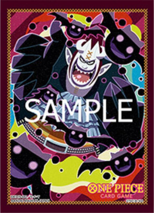 One Piece Gecko Moria card sleeves featuring vibrant artwork of the character in a dynamic pose