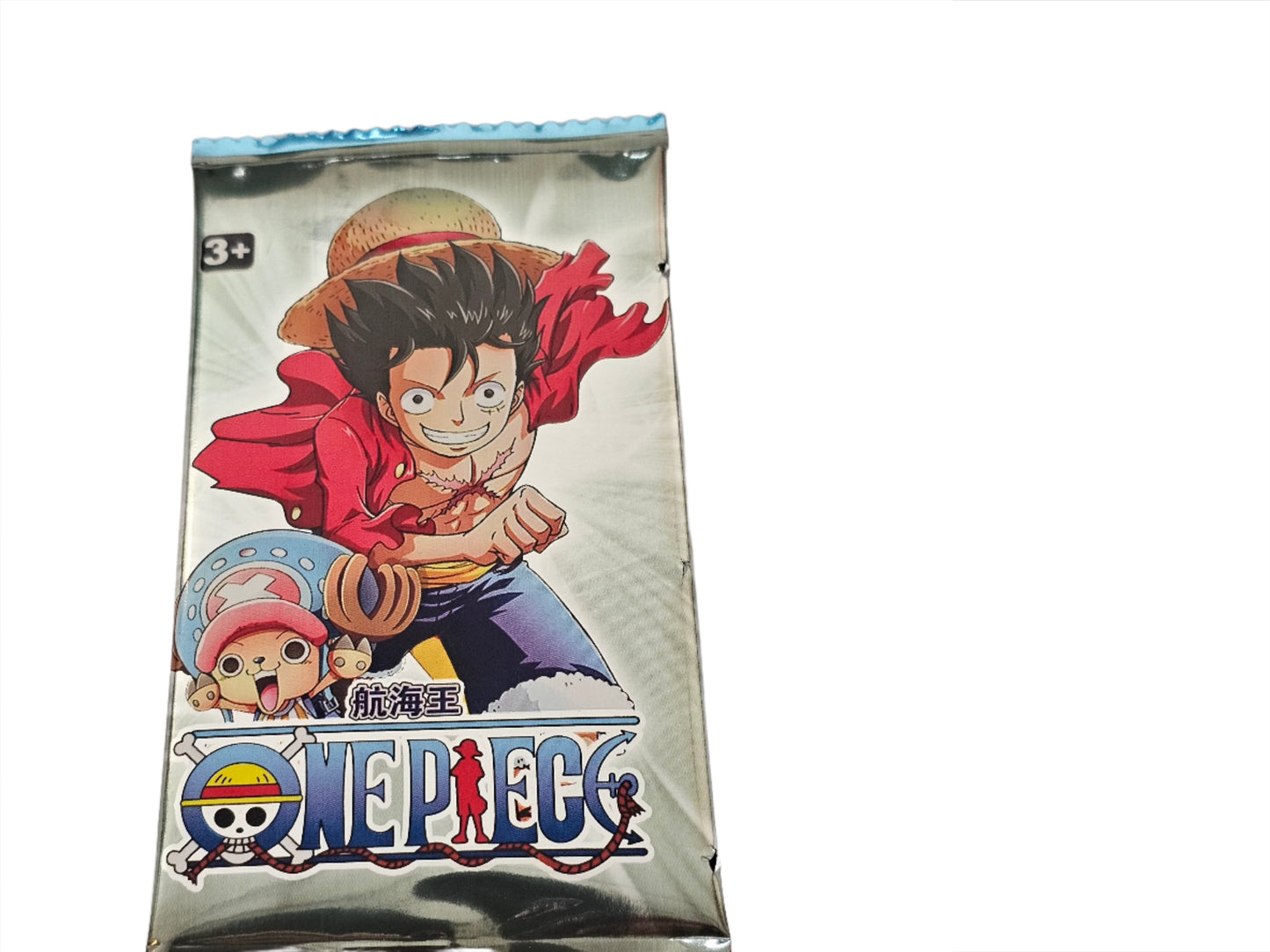 One Piece trading cards Japanese pack featuring Luffy and Chopper characters from Otaku-Planet toys