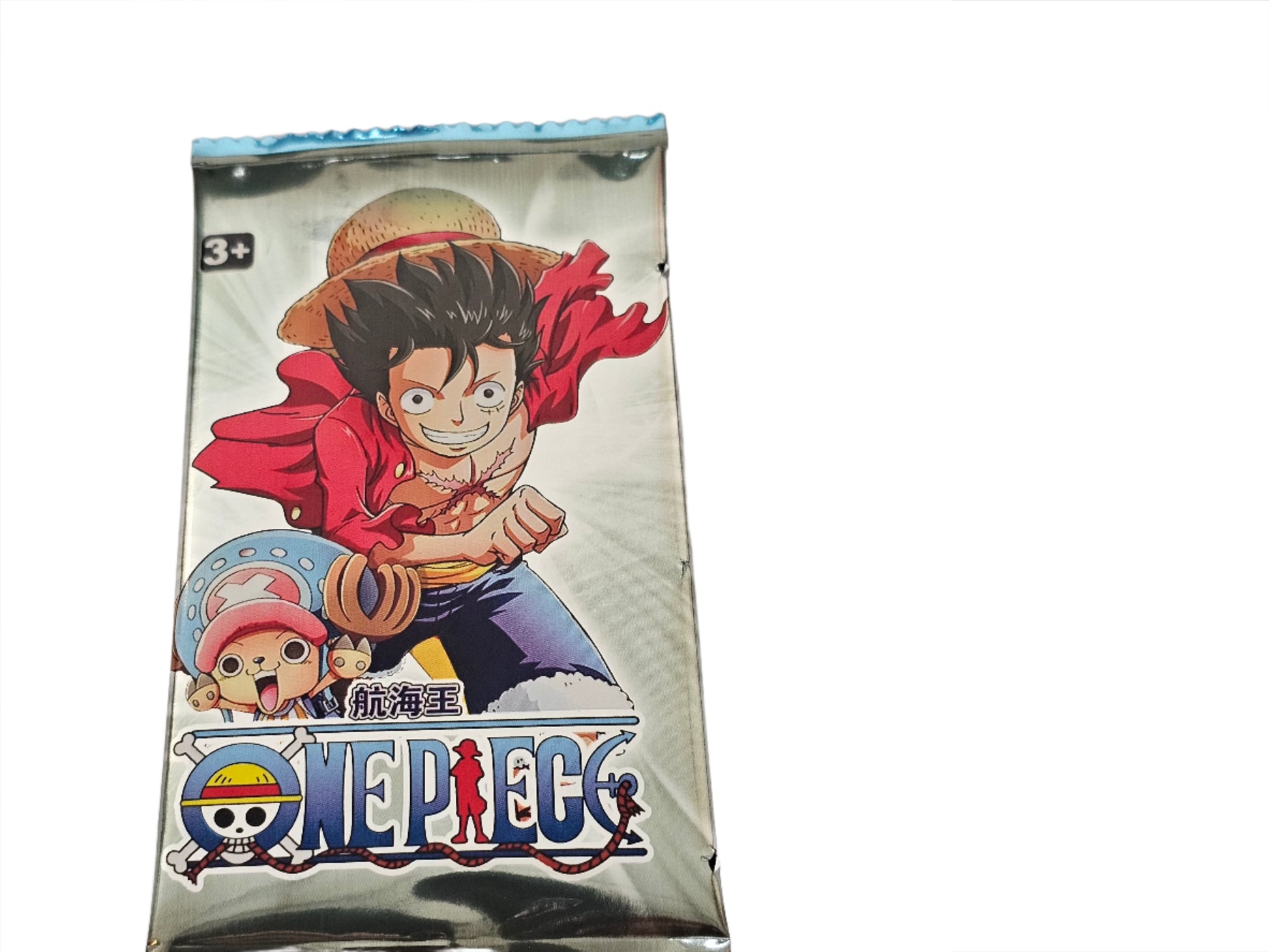 One Piece trading cards Japanese pack featuring Luffy and Chopper characters from Otaku-Planet toys