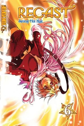 Recast manga volume 6 by Tokyopop featuring dynamic character with flowing hair on vibrant golden cover