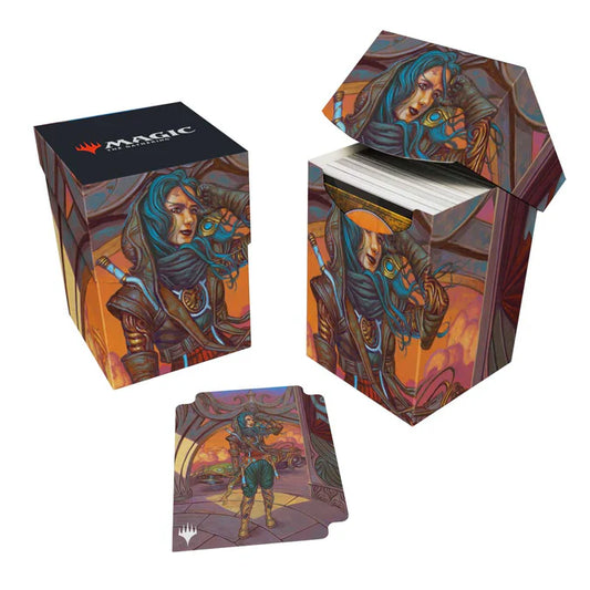 Ultra Pro Sita Varma Masked Racer deck box for trading cards featuring detailed fantasy artwork