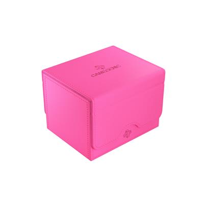 Gamegenic Sidekick 100+ XL Convertible deck box in bright pink with magnetic flap and convertible storage for trading cards