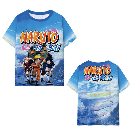 Naruto Shipputen Anime T-Shirt Blue