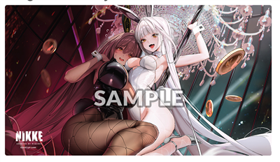 Bushiroad Rubber Playmat Vol. 10 GODDESS OF VICTORY: NIKKE Design A: "Bunny X 777 - Noir & Blanc"