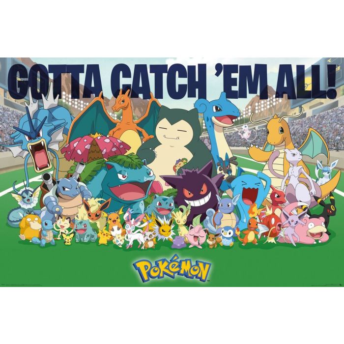 Pokemon Catch'em All All Time Favorites Large Poster