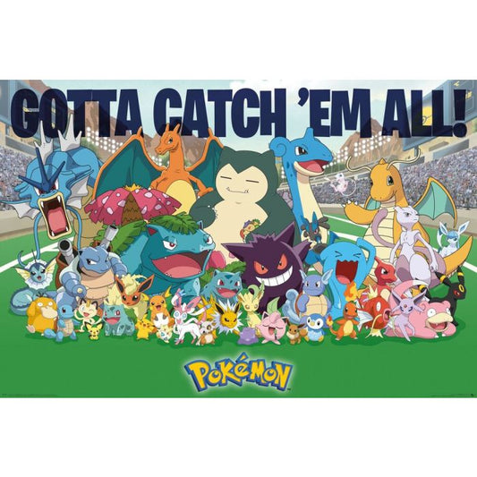 Pokemon Catch'em All All Time Favorites Large Poster