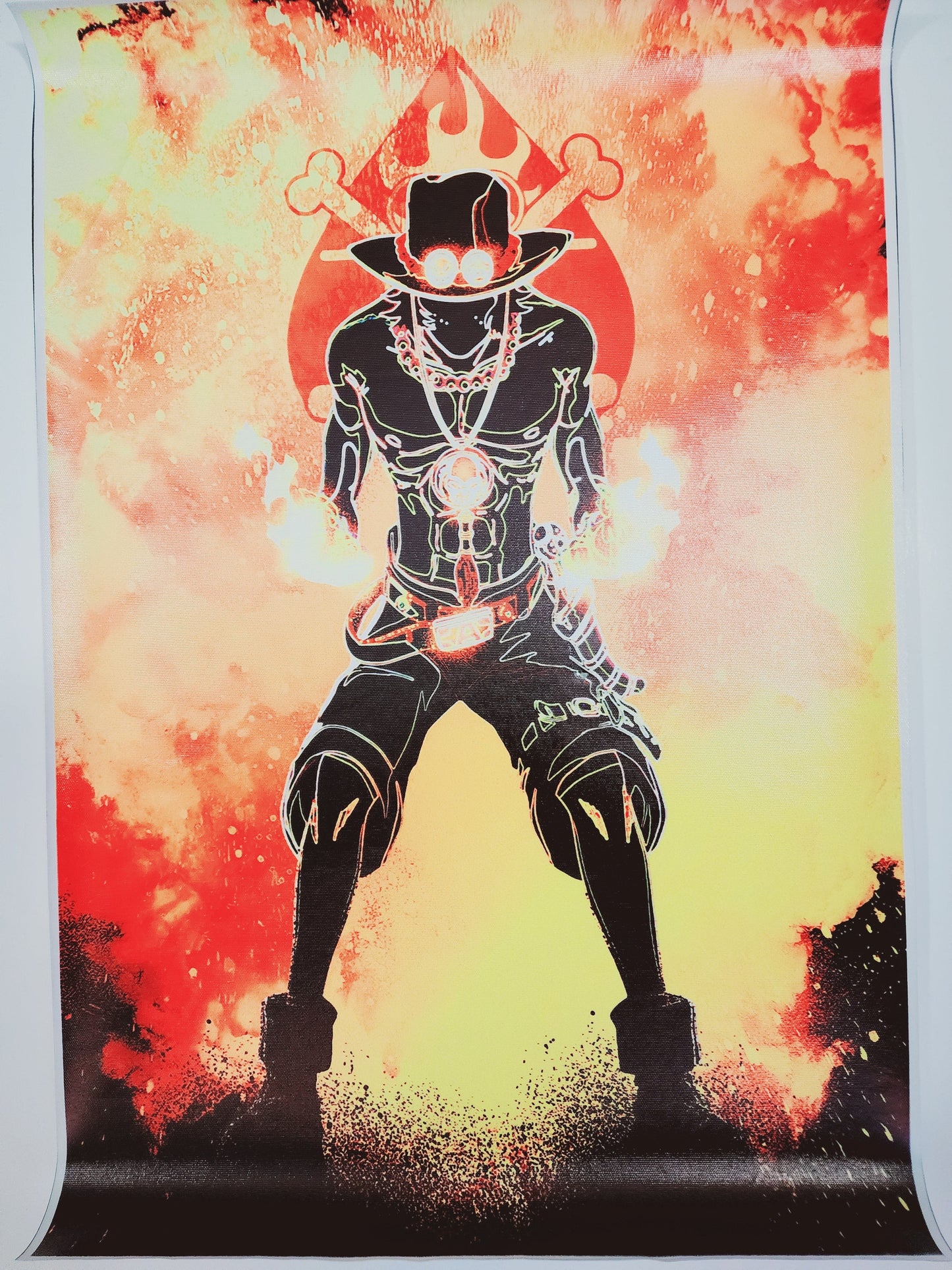 Fire Fiest Ace One Piece Canvas Unframed