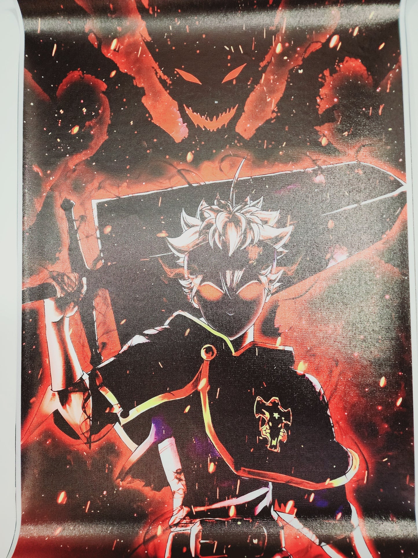 Asta Black Clover Canvas Unframed