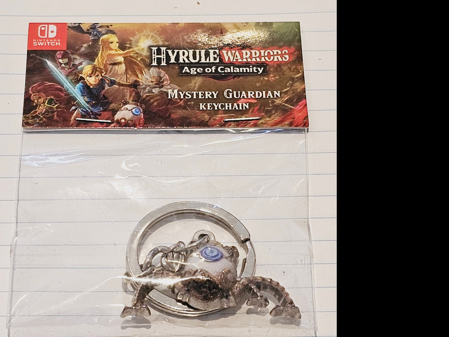 Nintendo Switch Hyrule Warriors: Age of Calamity Guardian Keychain