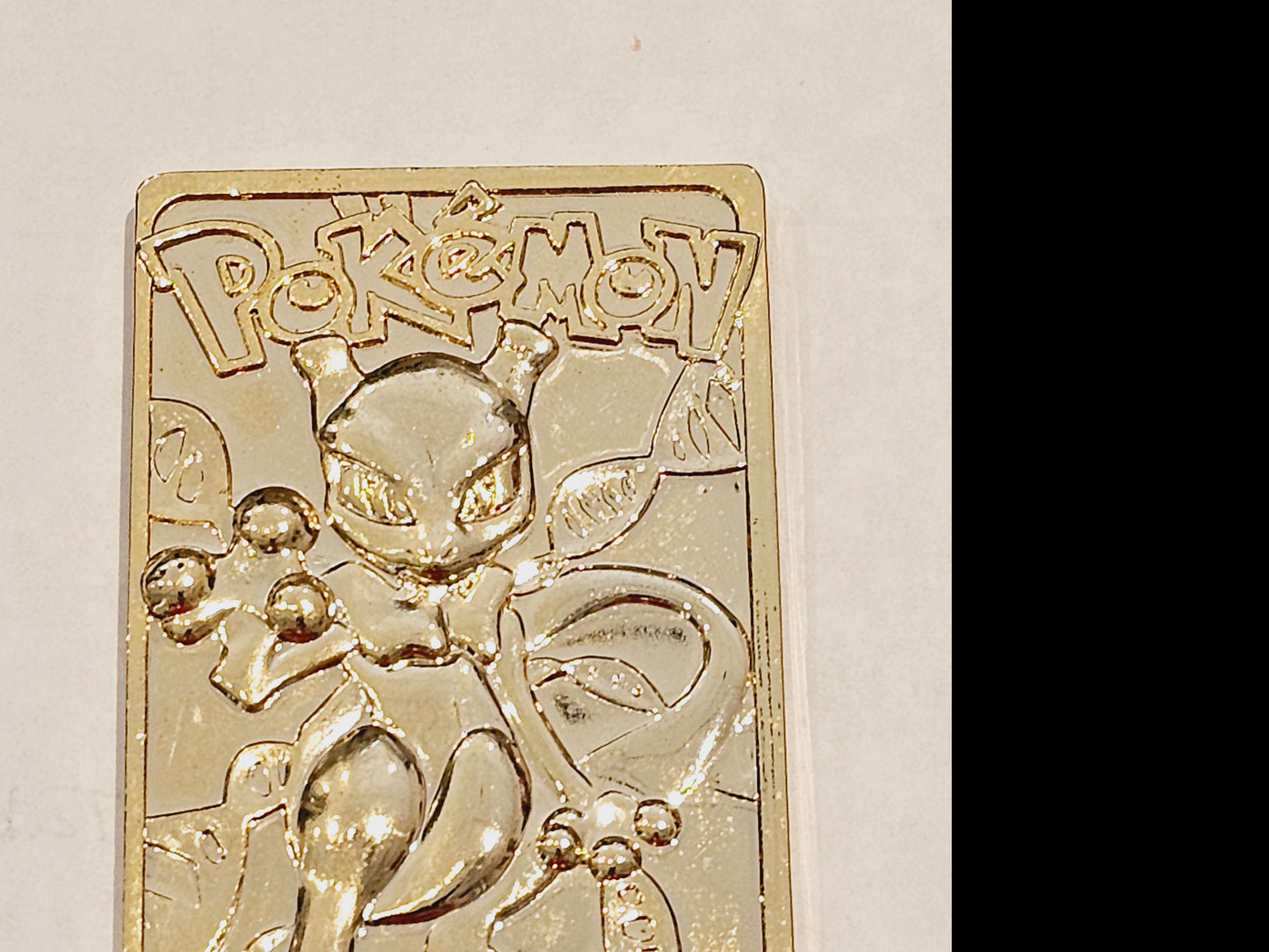 Pokemon Mewtwo 23K Gold Plated Trading Card Nintendo