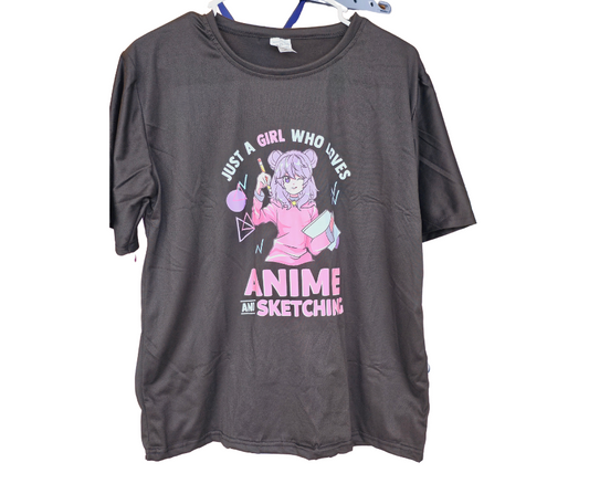 Womens Anime T-shirt Just a Girl