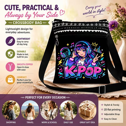 K-Pop - Fashion Printed Messenger Bag