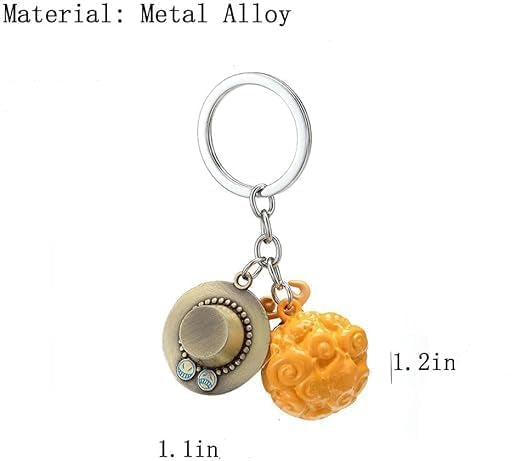 Mera Mera No Mi Devil Fruit Gum Gum Fruit Anime Keychain