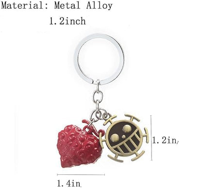 Ope Ope No Mi Devil Fruit Gum Gum Fruit Anime Keychain