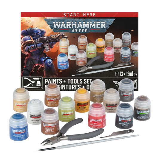Game Workshop - Warhammer 40,000: Paint + Tools set