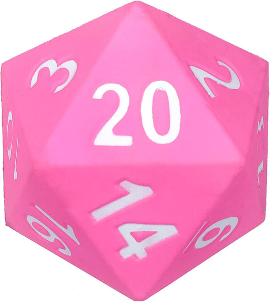 Giant Foam D20 Dice Pink