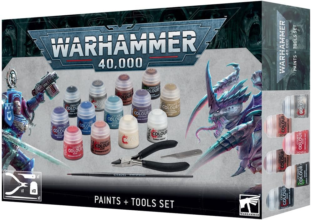 Games Workshop - Warhammer 40,000 -Paints & Tools Set