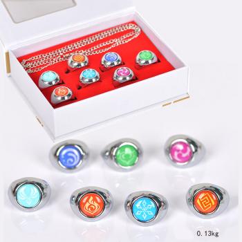 7Pc Genshin Impact game rings set