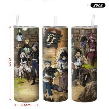 Black Clover Stainless Steel Tumbler