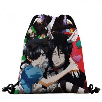 Black Butler Kuroshitsuji Anime Drawstring Bag