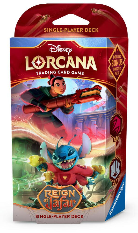 Lorcana: Reign of Jafar Starter Deck (Ruby & Steel)