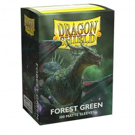 Dragon Shield Sleeves: Standard Matte - Forest Green 100CT