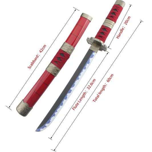 Anime Cosplay Wood Swords 60CM/23.6 Inch Zoro Katana Sword Wooden Kitetsu Yama Enma Japanese Samurai Sword Catana Origin