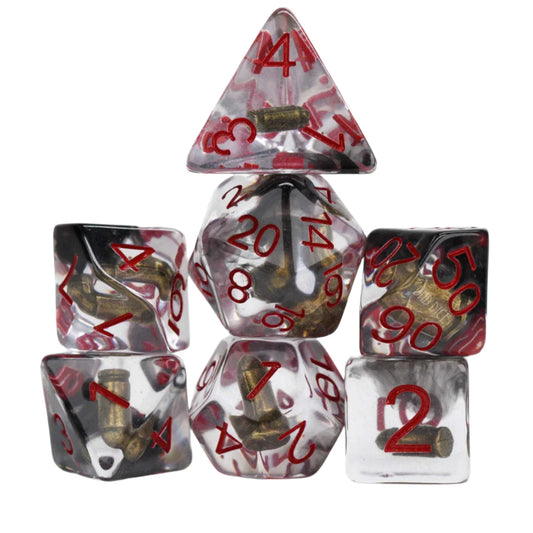 7  PC DnD Dice Set Bullet Time