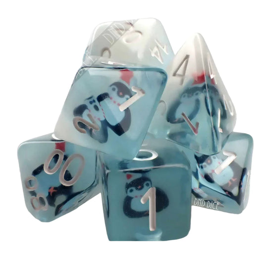 7Pc D&D Dice Set March of the Penguins