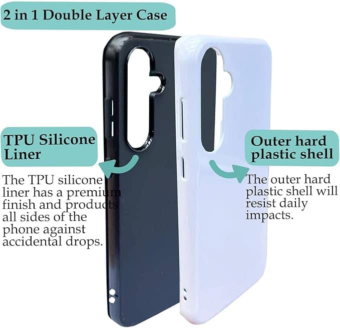 Autism puzzle piece phone case with dual-layer design for durable protection against drops and impacts