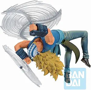 Bandai One Piece Killer figure in dynamic pose with spinning weapon detail and vibrant colors