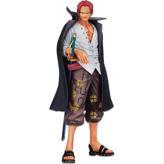 Banpresto One Piece Shanks figure showcasing detailed design and vibrant colors