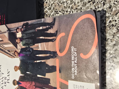 Esquire BTS cover for sale featuring the band members in stylish outfits on a city street