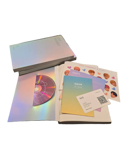 BTS Love Yourself Answer album pre-owned with holographic cover, CD, and photo cards included