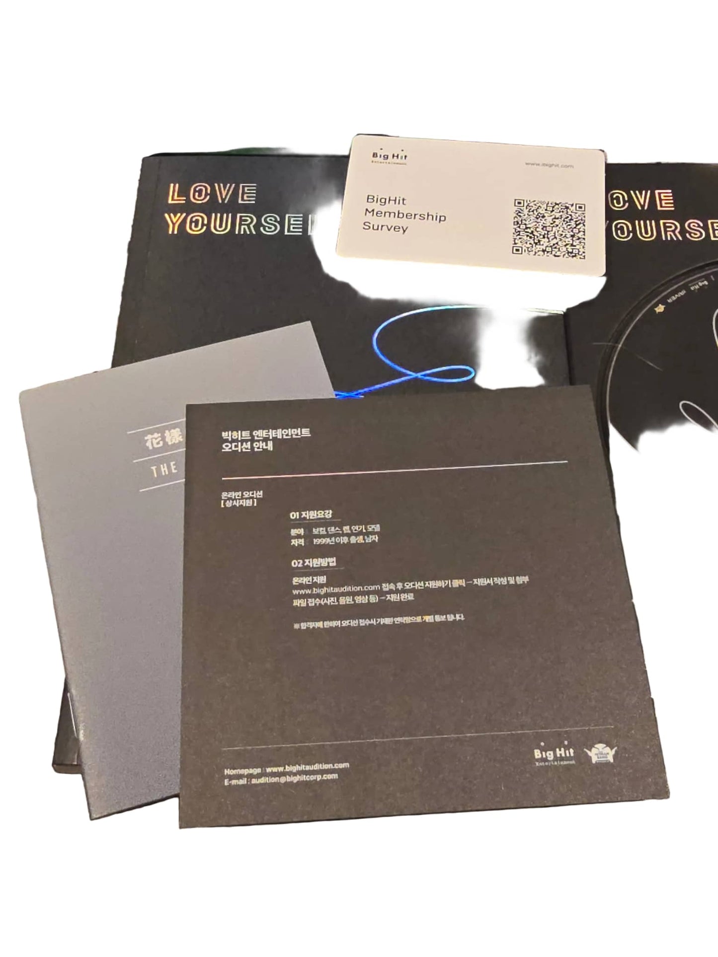 BTS Love Yourself Tear Y Version album with photobook and membership card included