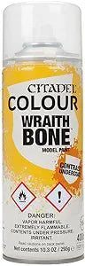 Citadel Wraithbone spray paint by Game Workshop in white for Warhammer model painting