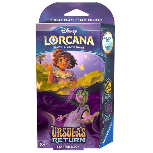 Disney Lorcana Ursula's Return starter deck trading card game single-player pack with character artwork